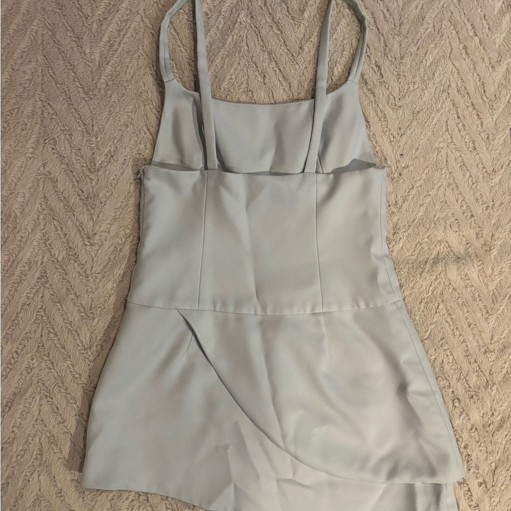 Sandy Liang Messenger Dress Light Blue 4 - Picture 4 of 4